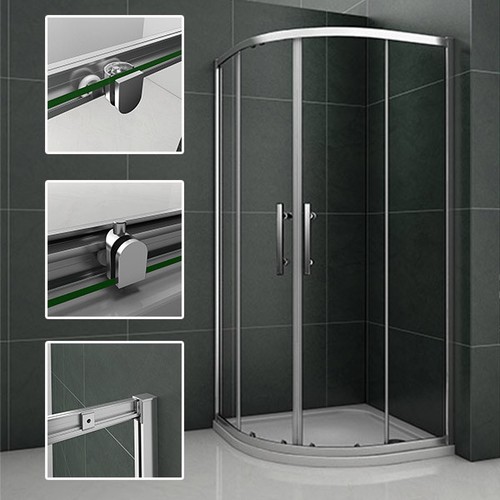 Offset quadrant shower - shower, walk