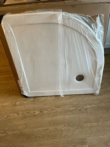 900x900 white acrylic quadrant - white,