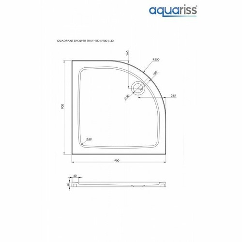 Aquariss low profile 900 - profile, x