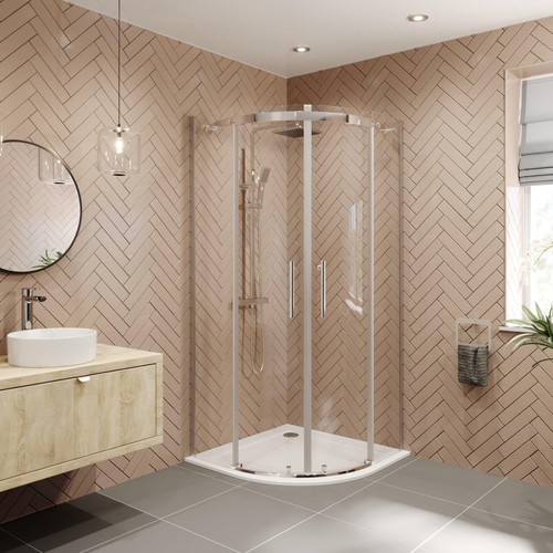 900 900mm quadrant shower - x,