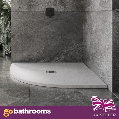 White quadrant corner shower - corner,