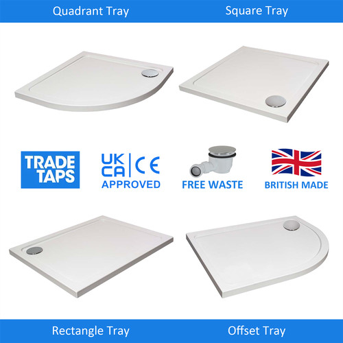 45mm slimline shower tray - 45mm,