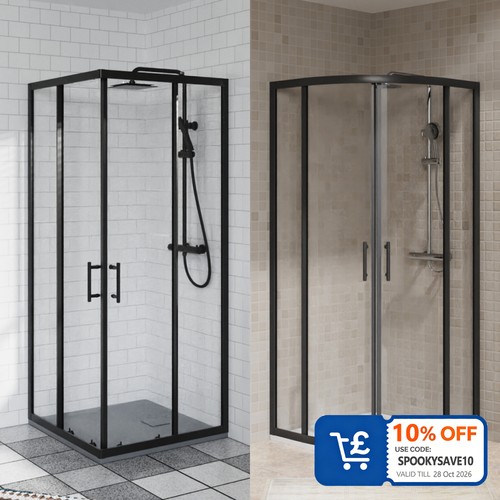 Black quadrant shower - quadrant,