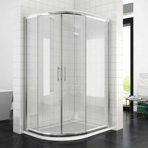 Offset quadrant shower - quadrant,