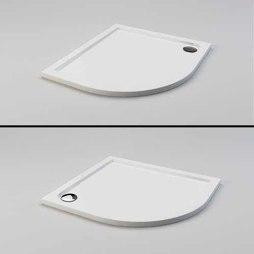 Quadrant shower trays with - shower,