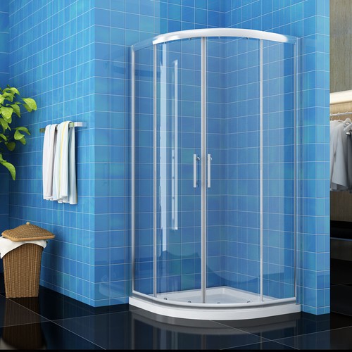 Offset quadrant shower - quadrant,